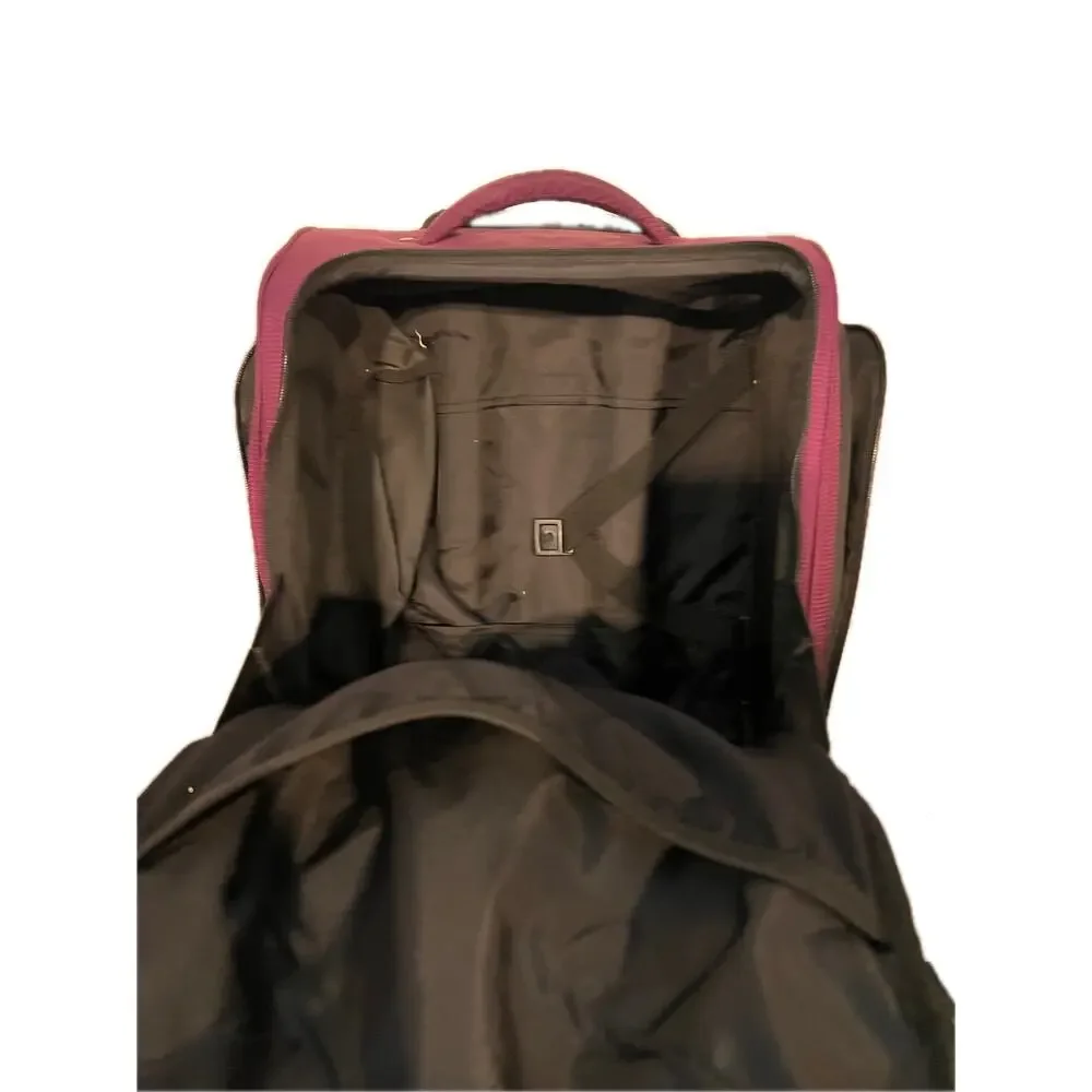 LL Bean Purple Roller Carry On Bag 15x12x8